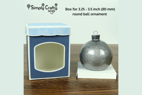 3D SVG Christmas Review: Round Ball Ornament Box