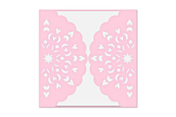 3D SVG Mandala Gatefold for Cards And Invites