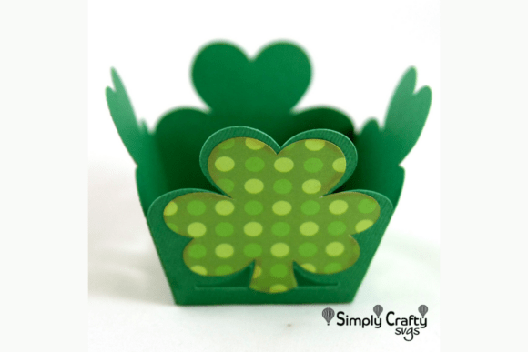 Clover Treat Box SVG: 3D SVG for Saint Patrick S Day
