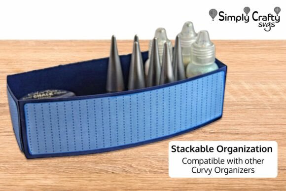 Curvy Tray Organizer SVG: 3D Objects for Branding