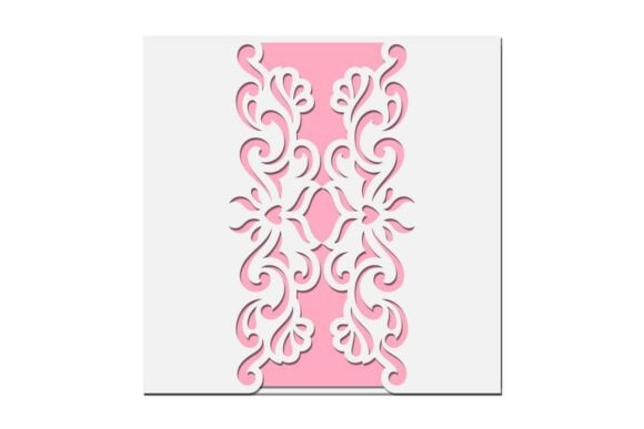 Damask Cutout Square Gate Fold Card 3D SVG Review