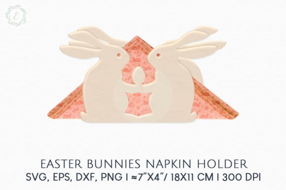 Easter Bunnies Napkin Holder 3D SVG Review