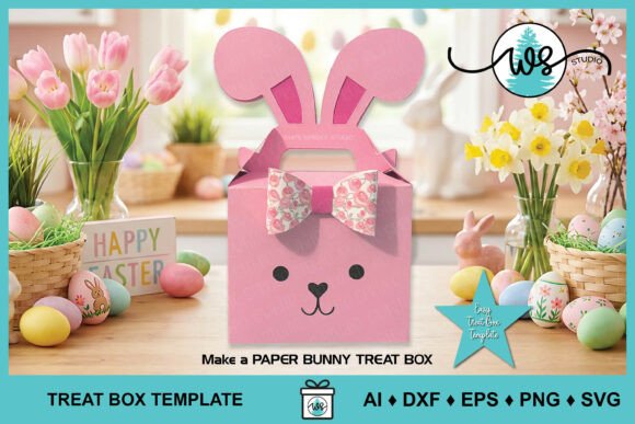 Easter Bunny Gable Treat Box: 3D SVG Review