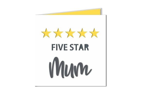 Five Star Mum 3D SVG for Mother's Day Content