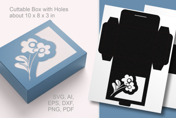 Floral Cutout Rectangular Favor Box SVG Review