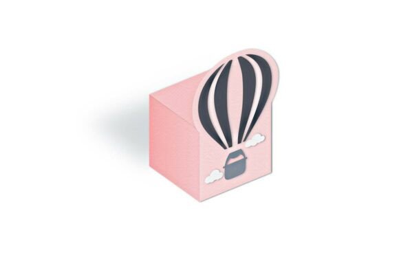 Hot Air Balloon Cube Gift Box SVG: 3D SVG Review