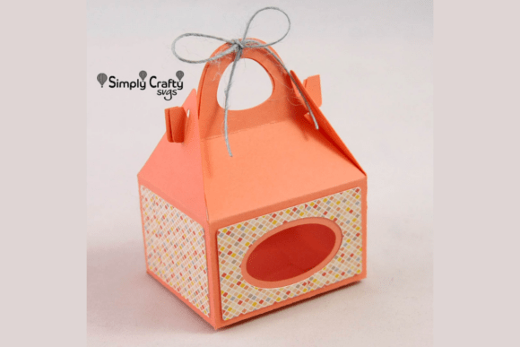 Mini Gable Gift Box SVG: 3D SVG for Birthdays