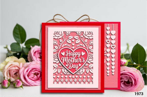 Mother’s Day Heart Floral 3D SVG Card Review