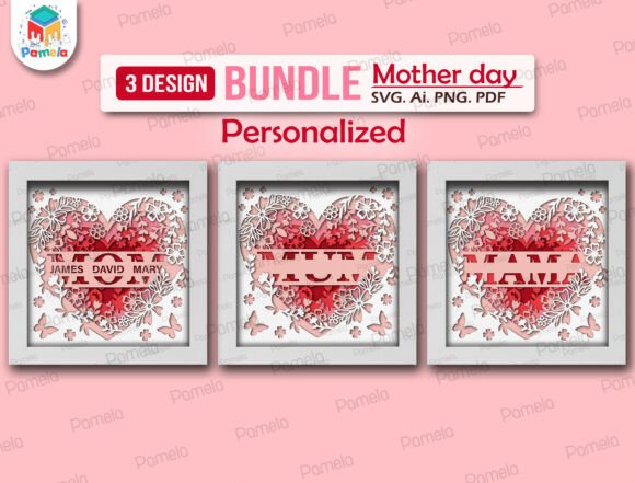 Mother’s Day Shadow Box SVG Bundle: 3D SVG Review