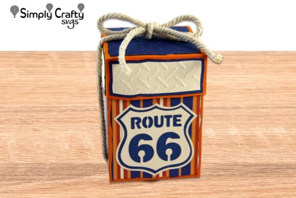 Route 66 Gift Box SVG: 3D SVG for Father S Day