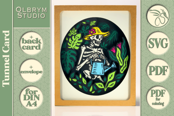 Skeleton Garden 3D SVG for Pop-Up Cards Review