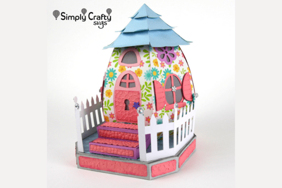 Spring Egg-Centric House 3D SVG Review